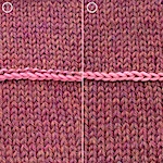 How to work a flat three-needle bind-off