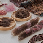 Reusing thrums for eco-friendly palettes