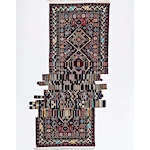 Traditional Azerbaijani weaving reimagined as unraveling, melting, and glitching carpets