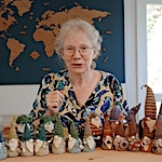 Knitting a Gnome Chess Set