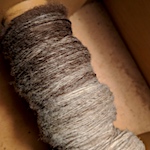 Gradient yarn from natural coloured wool