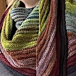 Handspun Traveler shawl