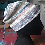 Slouchy woven hat