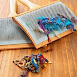 Heathers, tweeds, and flecks blend visual interest into your personal spinning style