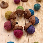 Knitted and Felted Beads