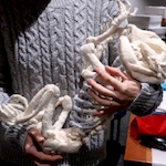 Not a stitch-up: knitting a life-size giraffe skeleton