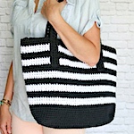 Crochet tote bag pattern - large sturdy purse