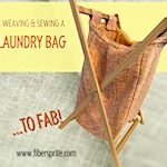 Weaving and sewing a laundry bag