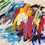 Brushstrokes transform into beaded topographies