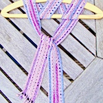 Long tall sally crocheted scarf  by Sue Doran