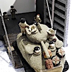 Knitted and Crocheted 80 meter 3D depiction of 6th June 1944