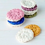 Crochet makeup remover pads