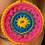 Festival crochet earrings
