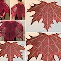 Maple Leaf knit / crochet Shawl by Natalia @ Elfmoda