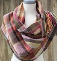 Woven scarf from naturally dyed wool