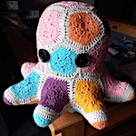 Octavius the African Flower Octopus by LineandLoops 