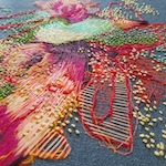 Order and chaos entwine in Kristine Stattin's embroideries