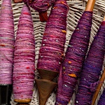 How to ply yarn from spindles 