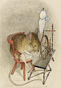 Beatrix Potter and spinning wheels