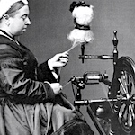 Knitting domestic life, Victorian style