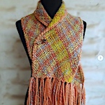 Woven wool scarf