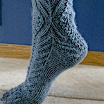 Ruffled Cravat Socks by Kate Sawatsky