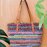 Zero waste crochet bag using scrap yarn and old clothes