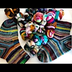 Scrappy Crochet Socks