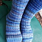 Blue Cheviot socks