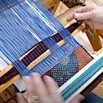 Split shed weaving demonstration