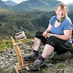 Spinner spins 1.1km of yarn on Wainwright's 214 peaks