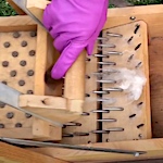 Making roving from a swing picker and drum carder