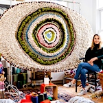 Massive circular weavings by tammy kanat