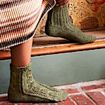 Toe-Up Lace Socks by Fatimah Hinds