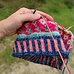 Knit/crochet whilst walking