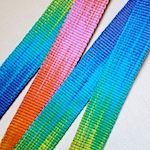 Working with variegated yarn in inkle weaving