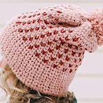 Knit-look beanie pattern / mitten pattern