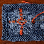 Add colour with embroidery on knit fabric