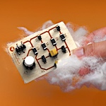 Conductive wool replaces wiring and circuits in WoolTech electronics
